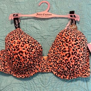 NWT Juicy Couture leopard print full figure bra